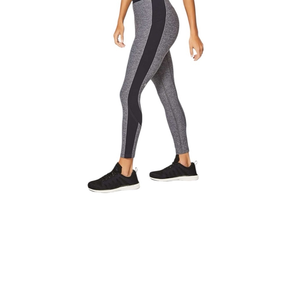 Lululemon Athletica Box It Out Tight Heathered Black / Black Leggings Size 4 - Picture 7 of 15